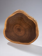 Acacia Tree Stump Board — the board on its own, rings and bark-line edge showing