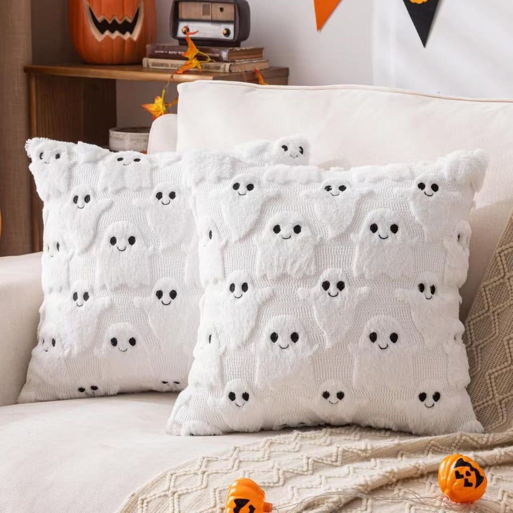 Plush Pumpkin Cushion Covers — Little Ghost