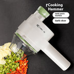 Cordless Mini Chopper & Slicer — handheld unit with the chopping cup fitted