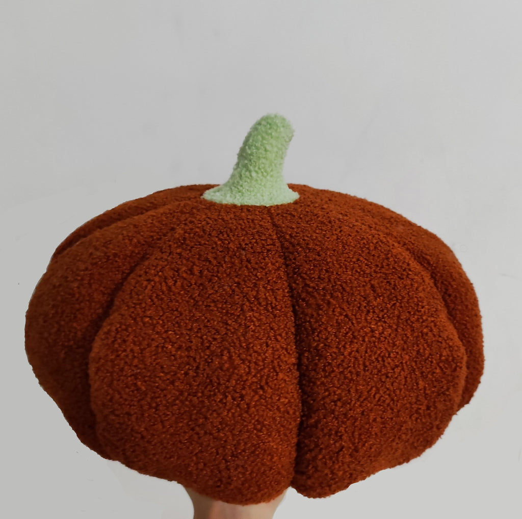 Teddy Pumpkin Pillow — Rust