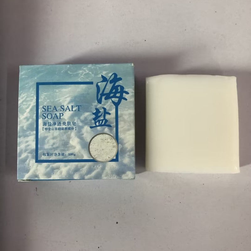 Sea Salt & Goat Milk Bar Soap — bar and box