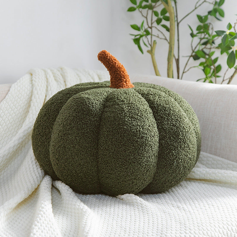 Teddy Pumpkin Pillow — Olive
